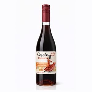 Vino Tinto Sin Alcohol Pasion Flamenca 100% Tempranillo 0.0% ABV Vino Español Sin Alcohol 750ml - Product Image 1
