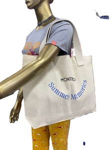 กระเป๋าผ้าใบชายหาดแฟชั่นคุณภาพสูงกระเป๋าผ้าฝ้ายสายรัดพิมพ์ลายผู้ซื้อส่งตรงจากผู้ผลิต-กระเป๋าทุกชนิดมีให้เลือก - Product Image 4