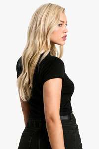 เสื้อยืดครอปสีขาวสำหรับเด็กผู้หญิงเสื้อครอปสำหรับเด็กผู้หญิง300คอตตอนสีขาว GSM เสื้อครอปทรงเข้ารูปเสื้อยืดสำหรับเด็ก - Product Image 6