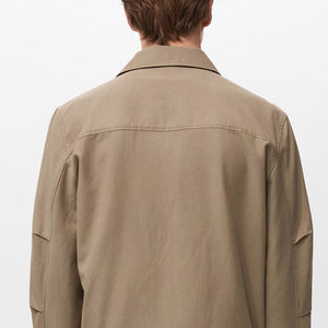 Blousons d'hiver pour hommes personnalisés, coupe-vent, softshell avec fermeture éclair, longs, imperméables, décontractés, tendance 2026 - Product Image 6