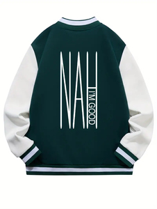 Venta caliente de encargo del estilo fresco de los hombres chaquetas de invierno Versity béisbol Bomber chaqueta de lana para los hombres - Product Image 5