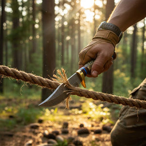 Cuchillo de Chef Premium Hecho a Mano de Acero Inoxidable, Hoja Afilada, Cuchillo de Cocina de Lujo para Exteriores, Colección de Regalos Culinarios, OEM - Product Image 2