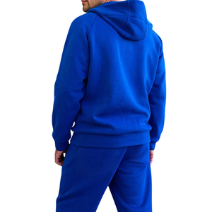 Survêtement de course personnalisé vierge coupe régulière pour hommes sweat à capuche et pantalons de survêtement tenues d'entraînement pour hommes - Product Image 5