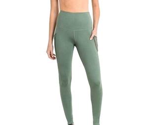 Leggings de yoga décontractés pour femmes en coton/fibre de bambou, antibactériens, respirants, de qualité supérieure, vente chaude, prix raisonnable, élastiques - Product Image 1