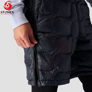 Pantalones cortos acolchados de algodón para hombre personalizados de Mejor Proveedor, pantalones cortos acolchados de Invierno y Primavera de alta calidad, logotipos de patrón sólido, precio razonable - Product Image 5