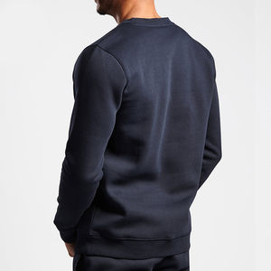 Haute Qualité 100% Coton Polaire Sweat Personnalisé En Gros Hommes Poids Lourd Sweat Ras Du Cou avec Logo Personnalisé - Product Image 5