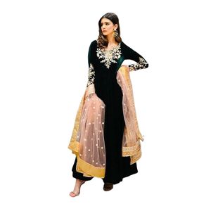 Pinkcityblocks ชุดผ้ากำมะหยี่อะนาร์คาลีชุดปักเลื่อมชุดงานปักเลื่อมชุดปาร์ตี้คุณภาพสูงแบบเย็บเต็มรูปแบบชุดอินเดีย - Product Image 1