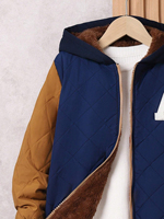 Blouson universitaire d'hiver personnalisé OEM avec logo brodé pour hommes et femmes, en laine fine/soie, avec patchs en chenille et col montant à lettres