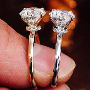 Anello con Diamante Solitario da Laboratorio 1ct IGI D/VVS1, Oro 10k 14k 18k, Anello di Fidanzamento e Matrimonio per Donna, Gioielleria Fine - Product Image 6