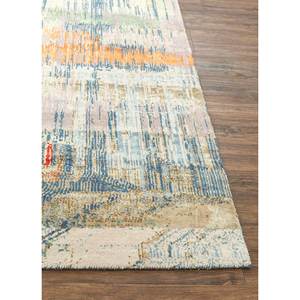 Alfombra Kavi Azul de Lana y Seda de Bambú Anudada a Mano Unstring Srb(709)-Patrón Abstracto para Uso Doméstico - Product Image 4