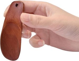 Elevador de zapatos de madera largo Vintage ayuda a usar zapatos cuerno de zapato de madera oscuro antiguo pulido accesorios hechos a mano madera - Product Image 4