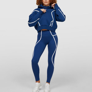 Traje de jogging de algodón de gama alta para mujer Top Trendy New Quarter Zipper Regular Fit Chándal - Product Image 2