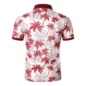 เสื้อโปโลสำหรับผู้ชายผ้าโพลีเอสเตอร์100% คุณภาพสูงแบบมืออาชีพลายพิมพ์ซับลิเมชันไม่ยับ - Product Image 3