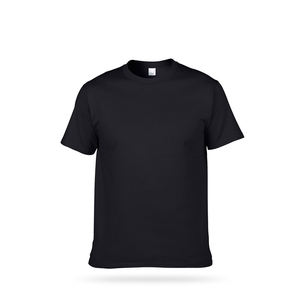 Camiseta 100% de algodón de alta calidad para hombre, camiseta OEM con estampado de logotipo personalizado, ajustada, corta, gruesa, 220gsm, camiseta de Material liso en blanco para hombre - Product Image 6