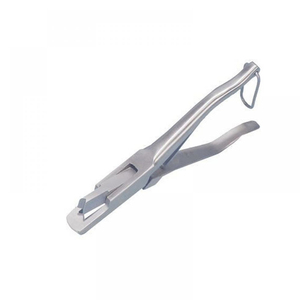 Pinza Perforadora de Orejas Reutilizable de Acero Inoxidable con Forma de M para Identificación de Cabras y Caballos, Instrumento Quirúrgico Veterinario - Product Image 1