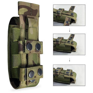 Bolsa de equipo de utilidad para exteriores de alta resistencia, soporte de torniquete MOLLE cortado con láser, ranuras para bolígrafos, bolsa táctica de poliéster de nailon - Product Image 2