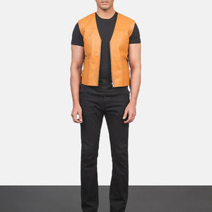 Chaleco de Motociclista de Cuero Casual de Invierno de Nuevo Diseño para Hombre, Transpirable, de Alta Calidad y Ecológico - Product Image 3