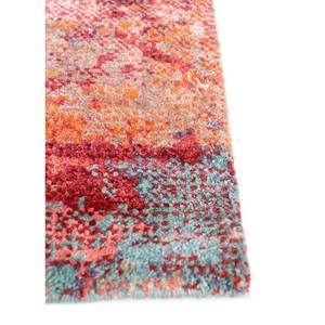 พรมไหมพรมและไหมไผ่ถักมือสีชมพูและสีม่วงลาย 'Afterglow' ของ Kavi ลายแบบนามธรรมสำหรับใช้ในบ้าน-Eskm-05 - Product Image 4