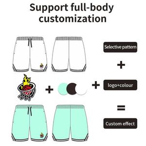 Pantalones cortos de baloncesto de malla personalizados de secado rápido para hombre al por mayor pantalones cortos deportivos vintage calientes patrón liso teñido - Product Image 5