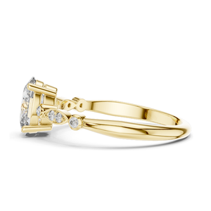 Bague de luxe en diamant naturel taille ovale 1 carat pour femme, clarté VVS-VS EF, or rose, jaune et blanc 18K, 14K, 10K, pour mariage et fiançailles - Product Image 4