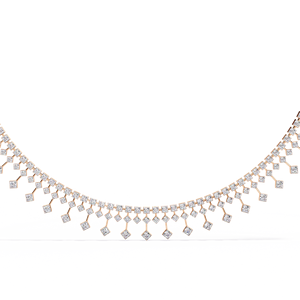 Diamond Chain Tassel labgrown diamante y diamante natural 10K 14K 18K collares de oro para mujeres - Product Image 2