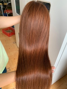 Cloudy Hair Collection Smooth No-Tangle Vietnamese Non-Remy Skin Weft Frontal <b>Wig</b> Coffee Color 13X4/13X6 for Machine Hair - Product Image 4