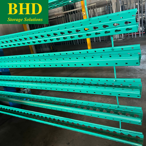 Industrial Steel Radio Shuttle Rack <b>System</b> Multi-Level Teardrop Uprights Powder Coated Corrosion Protection Warehouse Shelving - Product Image 6