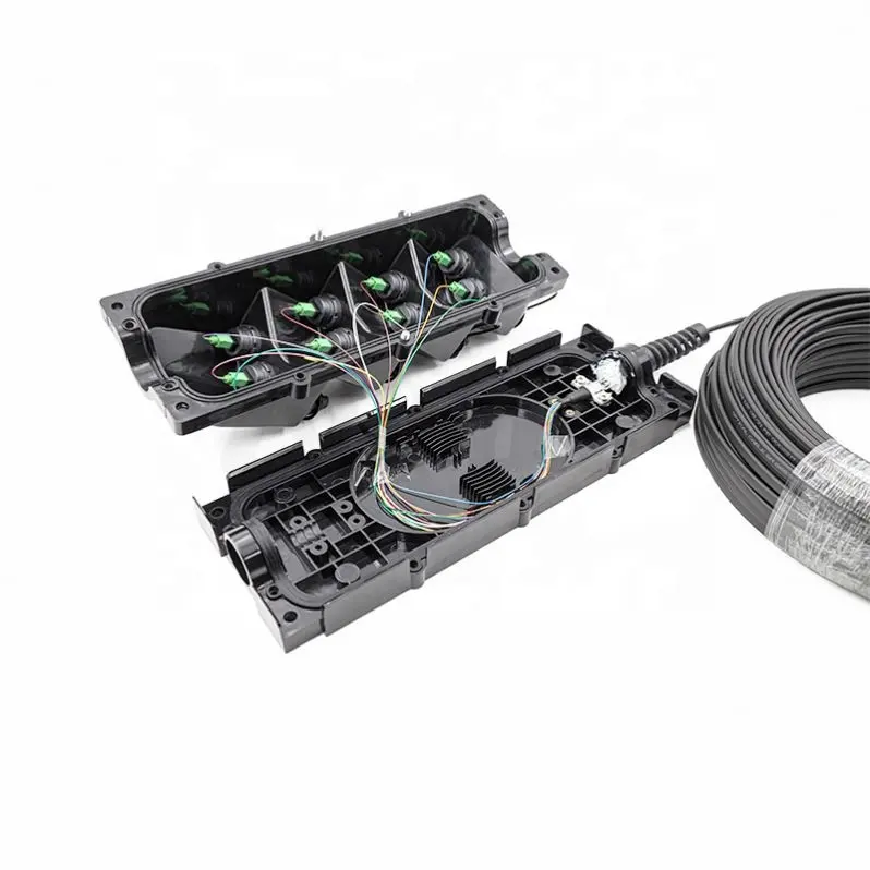 FTTX Trunk Cable Connecting 1*8 PLC splitter outdoor terminal fiber optic distribution joint box for Optitap Hub with LSZH