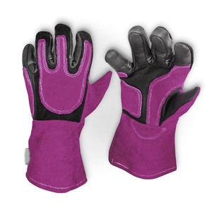 Guantes DE TRABAJO ignífugos para trabajo de construcción industrial, logotipo personalizado, guantes de soldadura TIG/Mig de cuero de vaca de alta calidad - Product Image 2