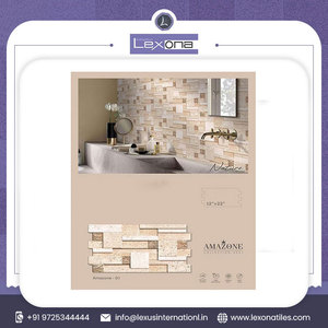 Azulejos de pared exterior de cerámica de venta a granel 31x56cm Azulejo de pared de decoración del hogar al aire libre de proveedor indio - Product Image 2