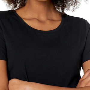 Camiseta de Manga Corta para Mujer, Cuello Redondo, Corte Regular, 100% Algodón, Secado Rápido, Ecológica, de Alta Calidad, Venta al Por Mayor 2026 - Product Image 6