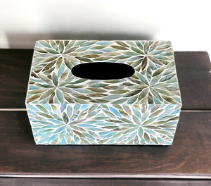Caja de pañuelos con incrustaciones de hueso personalizada Color con hecho a mano con decoración de mesa y accesorios Cajas de pañuelos por Crescent Crafts - Product Image 2
