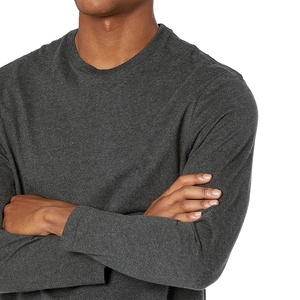 T-shirts pour hommes en coton doux écologique, à manches longues, avec logo personnalisé, streetwear, impression sérigraphique - Product Image 5