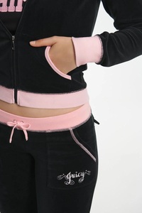Nouveauté Hiver Unisexe Velours Uni Broderie Personnalisée Logo Fermeture Éclair Capuche Respirant Ample Pantalon Longue Veste Velours - Product Image 4