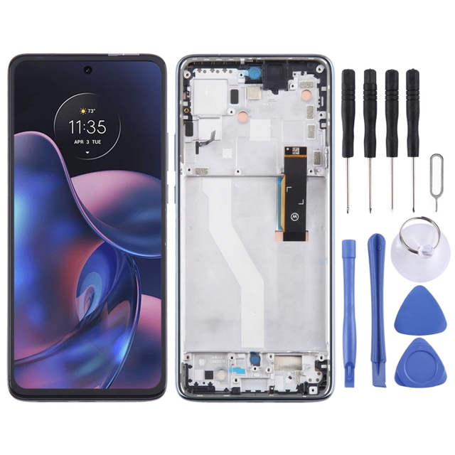 Factory Direct Sale for Motorola Edge 2022 OEM LCD Screen Digitizer Full Assembly with Frame