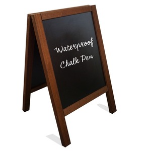 Ngoài trời bằng gỗ đen bảng đen cho thanh <span class=keywords><strong>menu</strong></span> trang trí gỗ Chalk Board đứng bán buôn bảng đen - Product Image 3