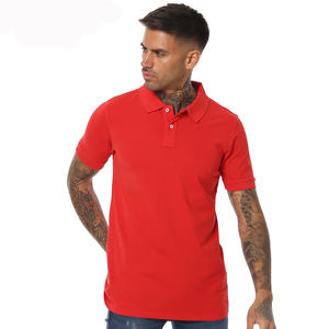 Logotipo personalizado de manga corta de talla grande atlético de secado rápido Slim Fit para hombre Polo piqué de algodón de alta calidad Polos - Product Image 5