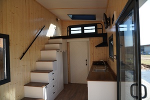 Petite maison moderne de luxe remorque 215 pieds carrés isolé résistant aux intempéries portable préfabriqué maison en acier pour les états-unis et le Canada - Product Image 4