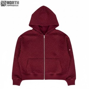 Unisex de alta calidad 100% algodón invierno antiarrugas polar pulóver Sudadera con capucha personalizada 6XL bordado - Product Image 5