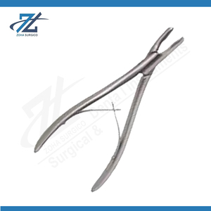 Rongeur para Huesos y Articulaciones, 190 mm de Largo, Curvo, Mordida de 4 mm, Instrumentos Quirúrgicos Manuales de Acero Inoxidable, Fabricante en Pakistán, Certificado CE - Product Image 2