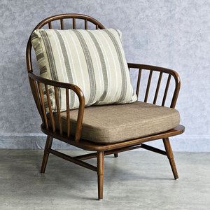 Single Bamboo Upholstered <b>Sofa</b> with Ash <b>Wood</b> <b>Frame</b> GSD68066 - Product Image 2