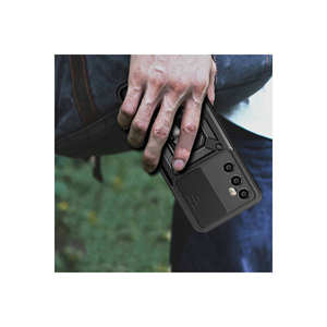 Coque de téléphone Realme C65 4G avec support magnétique, protection coulissante de l'objectif de l'appareil photo, antichoc, finition électroplaquée, modèle Vega pour coques arrière - Product Image 6