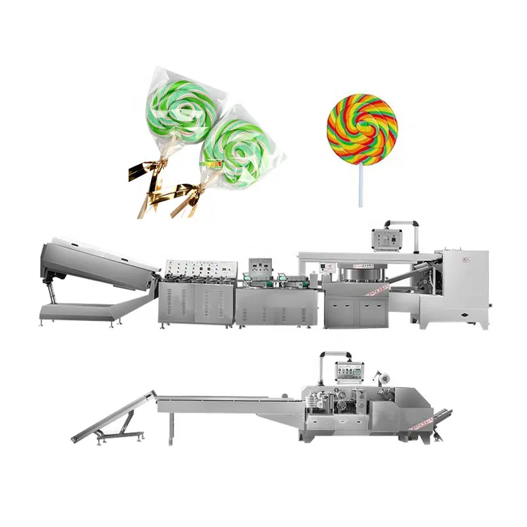 על אתר התקנה שירות קשת סוכרייה על מקל טחנת רוח lollipop ביצוע מכונת לשימוש תעשייתי