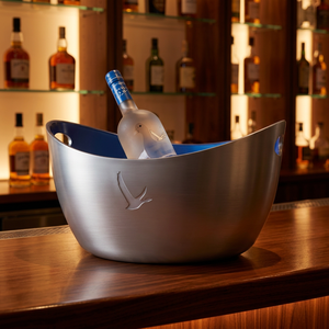 Private Label Ice Bucket 4 <b>Bottles</b> Silver Plated <b>with</b> <b>Led</b> <b>Lights</b> for Wedding and Bar, OEM, OEM Custom - Product Image 5