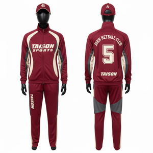 Chándal de entrenamiento de netball para mujer, poliéster premium entrelazado, estilo panel negro, verde y blanco, con logo personalizado del equipo, para mujer - Product Image 2