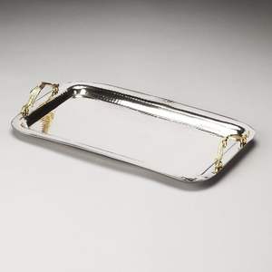 Plateau à chocolat en métal de haute qualité avec fini miroir utilisé pour les cadeaux gastronomiques et le style d'événement - Product Image 1