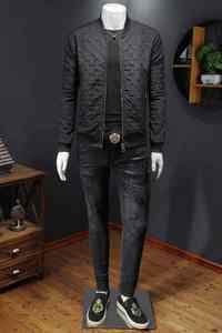 Chaqueta deportiva de otoño 2025 para hombre, chaqueta de alta calidad con cremallera de color sólido para hombre, chaquetas de béisbol universitarias de talla grande para hombre - Product Image 2