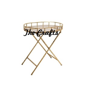 Admirable bandeja de desayuno de hierro y vidrio con soporte para bandeja y soporte para servir comida de hotel y restaurante - Product Image 3