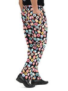 กางเกงเชฟพิมพ์ลายโลโก้โพลีใส่ได้ทั้งชายและหญิงชุดทำอาหารแบบมืออาชีพของผู้ชายปรับแต่งสีได้ตามต้องการขนาด - Product Image 3