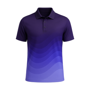 เสื้อโปโล12% สแปนเด็กซ์ของผู้ชายผ้าโพลีเอสเตอร์ปัก88% ทรงสลิมฟิตออกแบบได้ตามต้องการ - Product Image 1